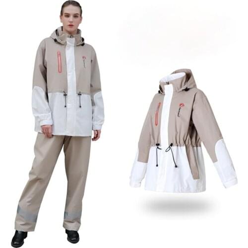 Women Jacket Raincoat Rain Pants Suit Rain Poncho Motorcycle Rain Coat Clothes Men Waterproof Fishing Hiking Thicken Jackets Men