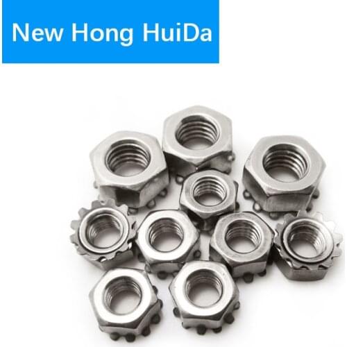 M3 M4 M5 M6 M8 External Tooth Gear Hex Hexagon K Lock Kep K Type Nut 304Stainless Steel