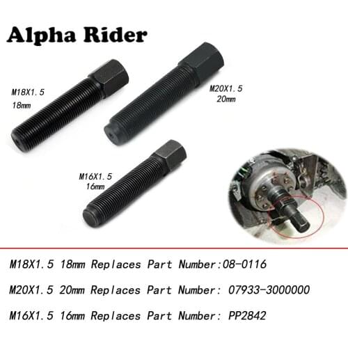 Flywheel Rotor Puller Tool M18X1.5 18mm / M20X1.5 20mm / M16X1.5 16mm R.H. External Thread For Honda Kawasaki