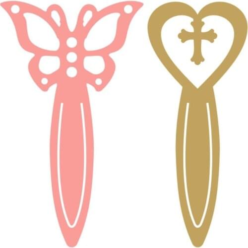 Metal Butterfly Cross Bookmark paper die cutting dies for Scrapbooking/DIY Easter wedding Halloween Easter card