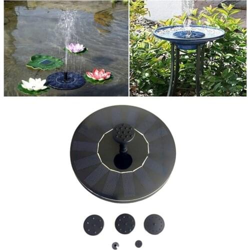 Mini Solar Powered Fountain Garden Pool Pond Solar Panel Floating Fountain Garden Decoration Water Fountain Drop Shipping