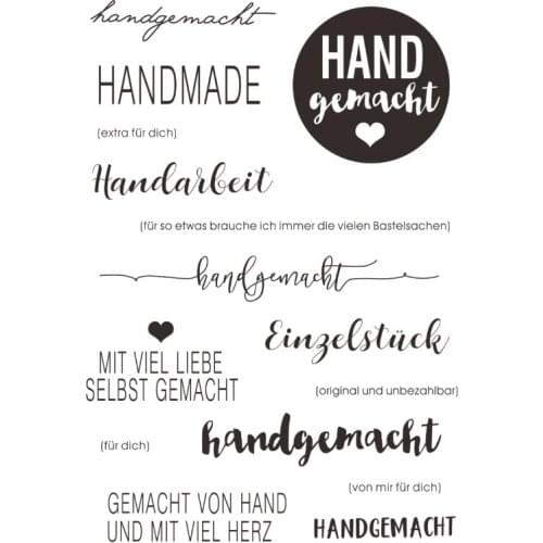 German Transparent Clear Silicone Stamp/Seal for DIY scrapbooking/photo album Decorative clear stamp sheets A897