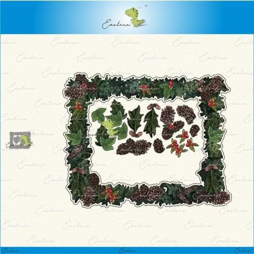 Holiday Laurel metal cutting dies 2021 new diy molds Scrapbooking Paper Making die cuts crafts