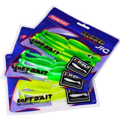 10PC soft bait fishing lures 2020 swimbait smooth T-tail bait fishing lure set Wobblers Artificial Tackle 5.5cm 1.2g