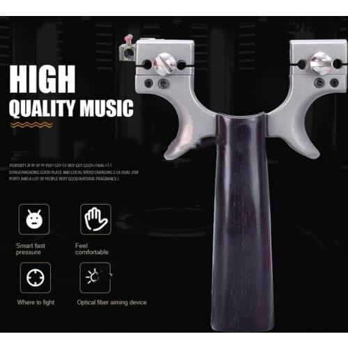Professional Stainless Steel Shooting Slingshot With Round And Flat Rubber Bands To Quickly Press Outdoor Hunting Slingshots