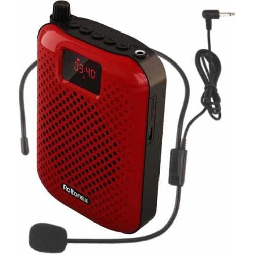 Rolton K500 Bluetooth Megaphone Portable Voice Amplifier Waist Band Clip Support Radio TF MP3 For Tour Guides, Teachers Column