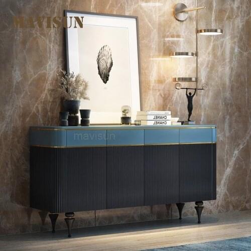 Italian Large Apartment Entrance Shoe Cabinet Modern Minimalist Villa Master Bedroom Cabinet Light Luxury Hallway Furniture