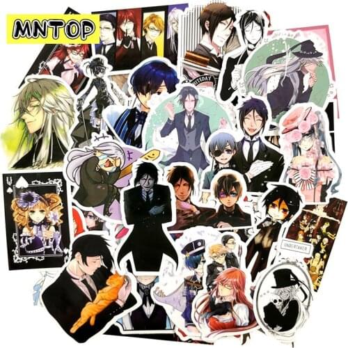 10/30/50pcs/lot Japan Anime Black Butler Stickers For Suitcase Skateboard Guitar Tablet Laptop Phone Refrigerator Motorcycle