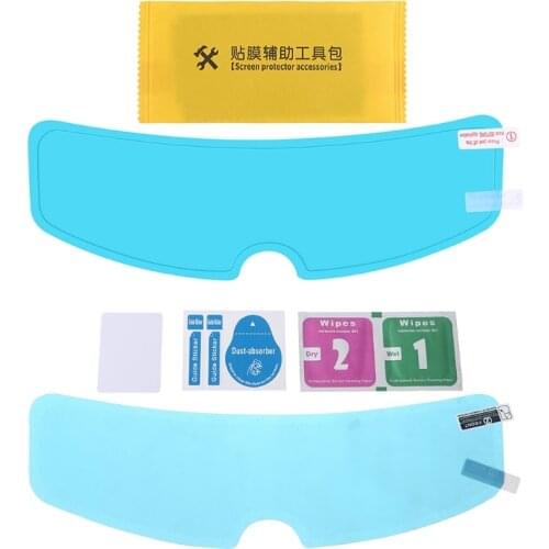 Universal Rainproof Motorcycle Helmet Lens Film Anti-Fog Protective Clear Shield Sticker for K3 K4 AX8 LS2 HJC MT Helmet 40GF
