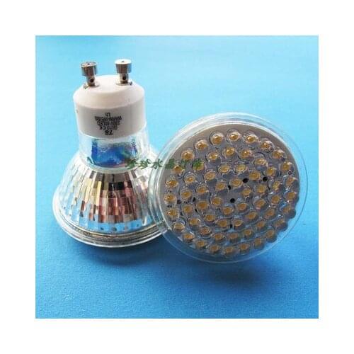 High power bright gu10 lamp cup LED 60 particles 220V 3.8W warm light GU10 big cup