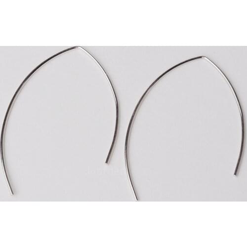 Ear hook, solid 925 sterling silver earring wire hooks, sterling silver earring findings accessories