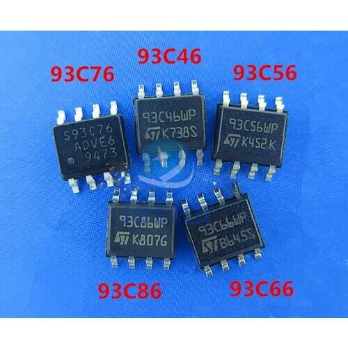 10pcs 93C46 93C56 93C66 93C76 93C86WP 93C86 SOP8 Car instrument storage ic chip