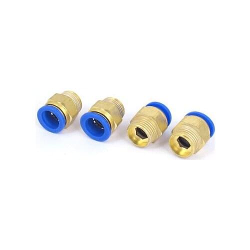 16mm Tube 1/2BSP Male Thread Quick Air Fitting Coupler Connector 4pcs
