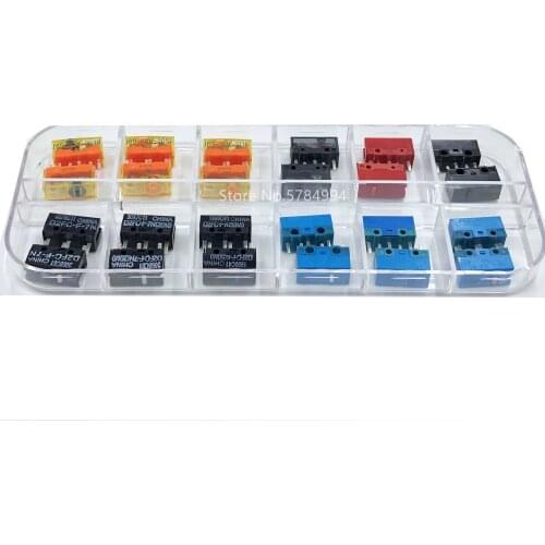 24pcs/box Micro Switch Assorted TTC 3pin Kailh mouse button repair box suitable for office / electronic competition D2FC-F-7N