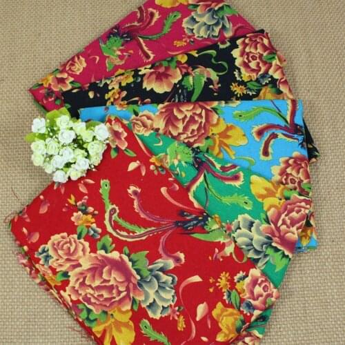 5 Pcs/Lot 50x70cm Soft Linen Cotton Fabric Flowers Printed Pattern Quilted Fabrics for Sewing Dress Clothes Curtain Tissue