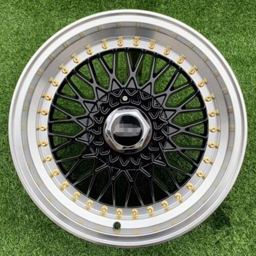 Auto car alloy wheels rims CASTING 16inch 7.5J 4x100 ET30 RS black 4pcs