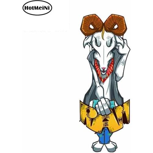 HotMeiNi 13cm x 9.2cm Auto Car Stickers Waterproof Decals Vinyl 3D National Wind Sticker Goat Graphics for Car Motorcycle
