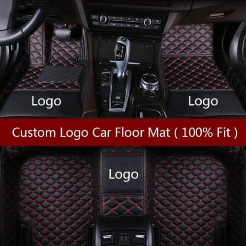 Flash mat Logo car floor mats for Volkswagen for touareg passat polo golf tiguan touran bora Sagitar Magotan Teramont mats