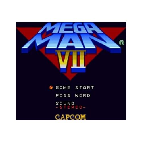 Mega Man 7 16 bit Big Gray Game Card For NTSC Game Player Drop Shipping