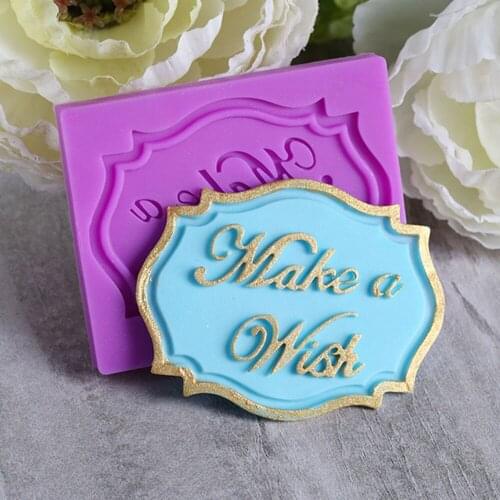 Facemile 1PCS "Make A Wish" Silicone Mold,Fondant Cake Mold,Cupcake,Jelly, Chocolate Mold Cake Decorating Tools Cake Tools