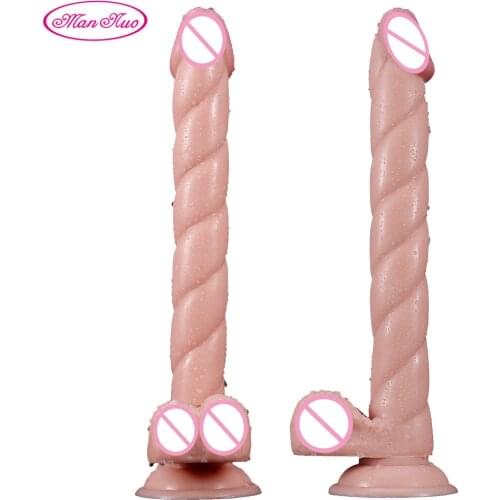 ManNuo Strap-On Dildo Adjustable Realistic Huge Big Penis Suction Cup Sex Toys for Woman Lesbian Strapon Female Masturbation New