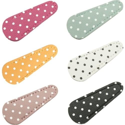 PU Leather Embroidery Scissors Sheath Cover Barber Hairdressing Shears Holster Protective Storage F19B