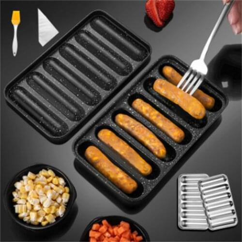 Stainless Steel Sausage Mold Baked Ham Sausage Maker Box DIY Childrens Hot Dog Making Mould Household Kitchen Baking Tools