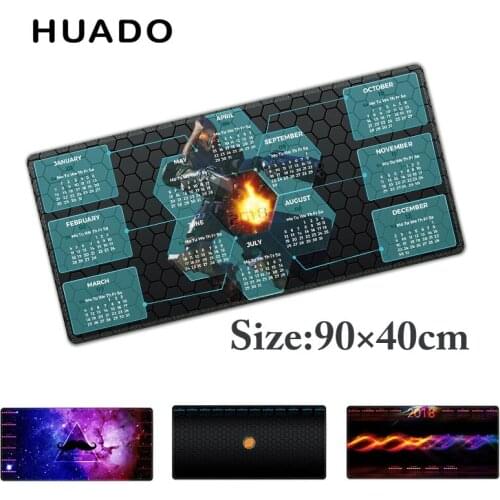 2018 calendar Gaming Mouse Pad mouse Mat for gamer Laptop Keyboard Mat XL for world of warcraft/overwatch/cs go/steelseries/lol