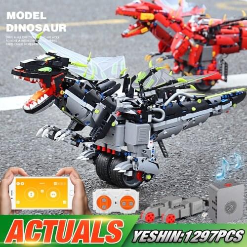 MOULD KING 13029 APP RC Toys With Music Compaitble With 70612 Mecha Dragon Set Building Blocks Bricks Assembly Programming Toys