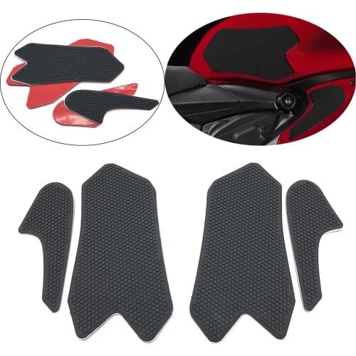 Motorcycle Rubber Tank Traction Pads Side Gas Knee Grips Decals for Ducati Panigale 899 2013-2015