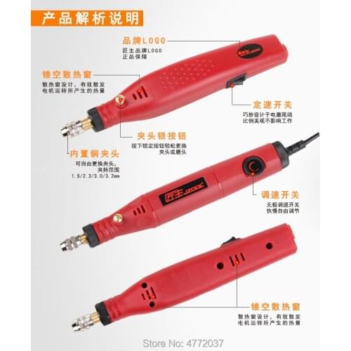 Carve Tool Metal Engraver with Diamond Tip Bit for Jewellery Stone Wood Glass Leather Plastic Electric Engraving Pen