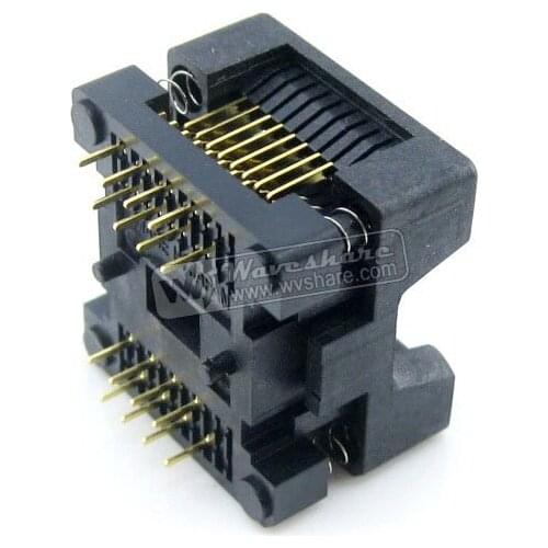 SOP16 SO16 SOIC16 OTS-16(20)-1.27-01 Enplas IC Test Burn-In Socket Programming Adapter 5.4mm Width 1.27mm Pitch