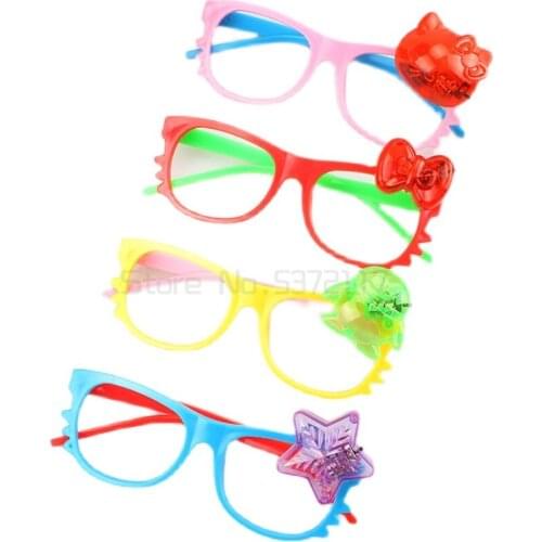 Luminous glasses plastic bar props childrens Christmas party supplies flash toys