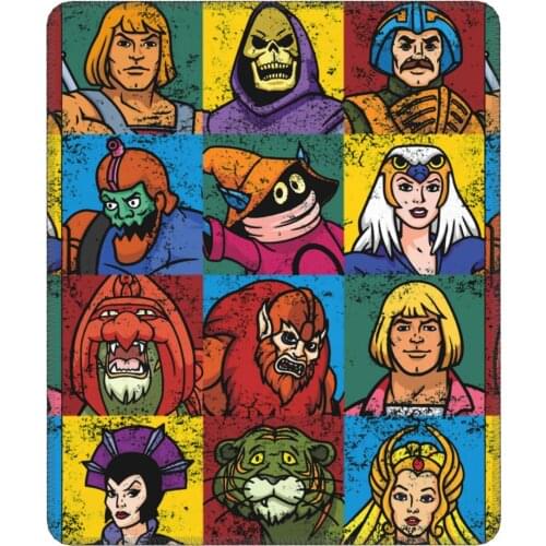 He-Man And Friends Unique Mouse Pad The Masters of the Universe Retro Animation MousePad Rubber Gamer Computer Laptop Pad