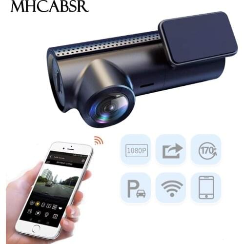 WiFi Dash Cam with App 1080P Full HD Car Camera Driving Recorder Car DVR Camera IR Night Vision Loop Recording 170 Wide Angle