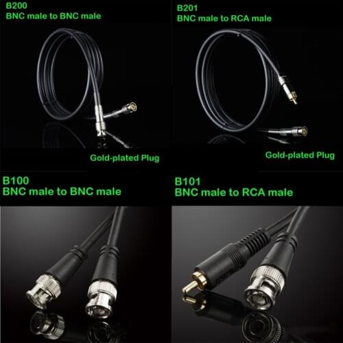 WinAqum Gold-plated Overstriking Coaxial BNC to RCA BNC M/M Plug Cord for Surveillance CCTV Security Monitor Camera Video Cable