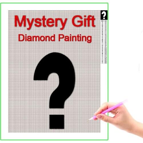 Mysterious 5D Diamond Painting for Adults and Children DIY Gift with Resin Drill Pen and Macaron Clay Wax and Tray Kit