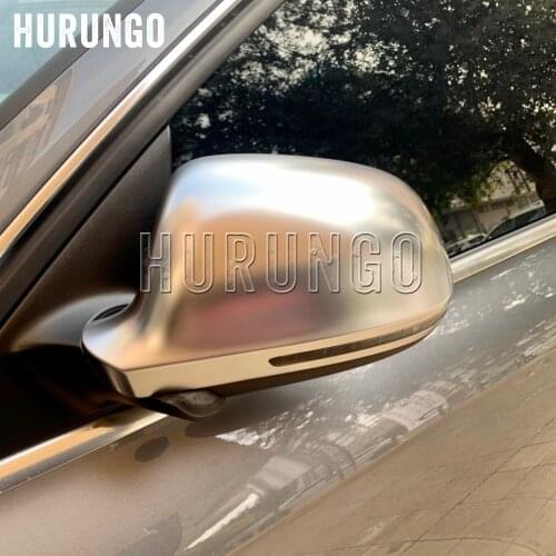 Car Mirror Cover For Audi B8 A3 A4 A5 A6 S4 RS4 S6 RS6 1 Pair of Matte Chrome Rearview Mirror Cover Protection Cap Car Styling