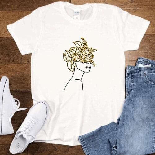 Harajuku Top Women T-shirt Casual Ladies Basic O-collar Short Sleeved Women T-shirt Floral Face Print Girl,Drop Ship