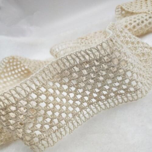 5 yards of white cotton thread 5.5cm wide cotton accessories lace hollowed-out tiara wedding DIY handmade crafts accessories