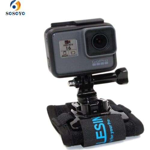 360 Degree Wrist Strap Rotary Wrist band Arm Hand Strap Belt Mount For GoPro Hero 5 4 3+ Camera Diving Biking Extreme Sports