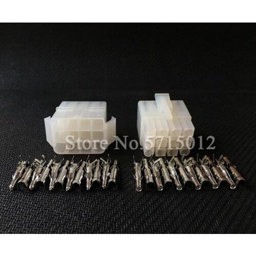 5set 12 Hole 12 Way Female And Male Big Tamiya Connector Set Kits Large Tamiya Set L6.2 6.2MM Socket Plug