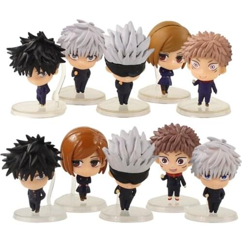 5cm 5pcs/Lot Anime Jujutsu Kaisen Itadori Yuji Fushiguro Megumi Action Figure Gojo Satoru Kugisaki Nobara Figure Model Toys Doll