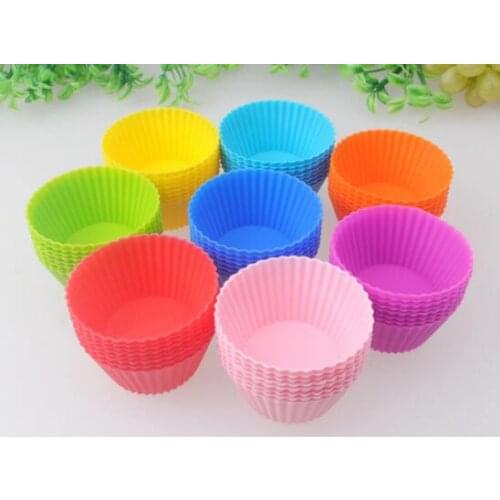 7cm Silica gel Liners baking mold silicone muffin cup baking cups cake cups