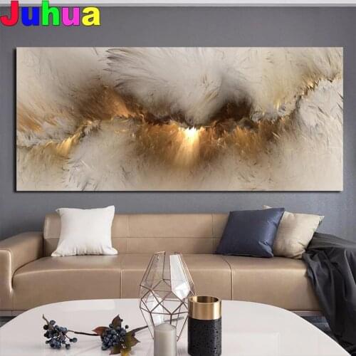 Grey yellow Cloud Abstract DIY Diamond Painting nordic art 5D diamond Stitch Mosaic Diamond embroidery Independe Wall Picture