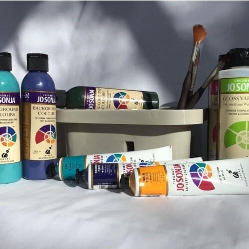 American JO SONJA background series high-grade acrylic acrylic paint hand-painted top coat JS paint