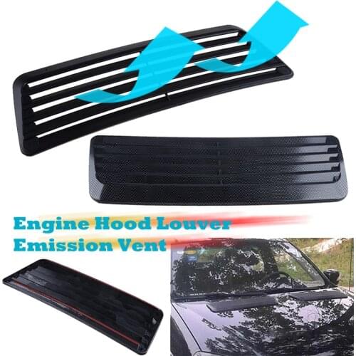 Car Engine Hood Louver Air Intake Outlet Cover Decorative Bonnet Vent Fender Moulding Trim Part Car Accessories Decoration