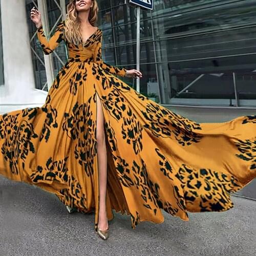Deep V Neck Summer Beach Dress Cover Up Bikini Rayon Print Swimwear Women Saida De Praia Long Dress Tunic Kaftan Robe De Plag