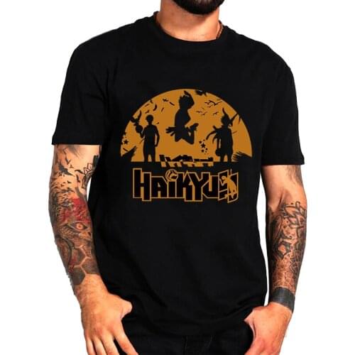 Harajuku Shirt Anime Haikyuu Men T Shirt Kuroo Anime Bokuto Manga Shoyo Volleyball T-Shirt