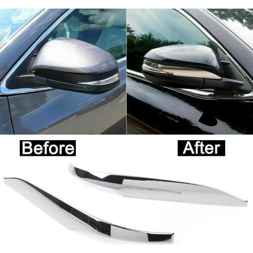ABS Chrome Car Side Rearview Mirror Decoration Trim For Toyota Highlander 2014 2015 2016 2017 2018 2019 Car Styling Moulding